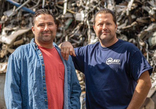 Brothers Nick (left) and John Cohen founded NJC Scrap Metal Recycling Inc. in 2011 and serve as Co-Presidents. 